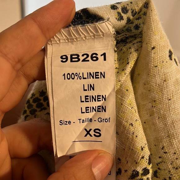 Linen Snake print midi dress - Picture 7 of 7